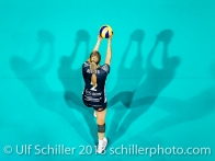 Kerley Becker during the European Cup match TS Volley DUEDINGEN vs Fatum NYIREGYHAZA (CEV Cup 1/16th final) on November 28, 2018 at Salle St Leonard in FRIBOURG (Switzerland).