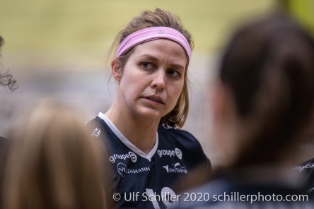 Samantha Cash (TS Volley Duedingen Powercats, #18) Volleyball Swiss Championship Playoff Quarterfinal Volley Duedingen vs Cheseaux on February 26, 2020 in Duedingen (Switzerland)